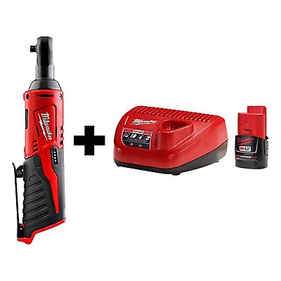 MILWAUKEE 24562000000000 Ratchet and Battery Kit 250RPM 12V DC