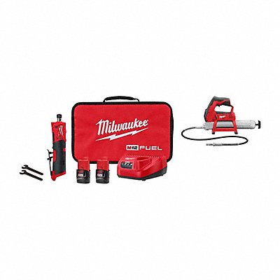 MILWAUKEE 248622244620 M12 FUEL Die Grinder Kit+ M12 Grease Gun