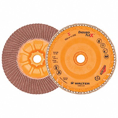WALTER SURFACE TECHNOLOGIES 06B462 Fiber Disc 4 1/2 in Dia 5/8in Arbor