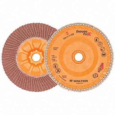 WALTER SURFACE TECHNOLOGIES 06B458 Fiber Disc 4 1/2 in Dia 5/8in Arbor