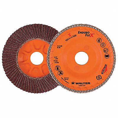 WALTER SURFACE TECHNOLOGIES 15R456 Fiber Disc 4 1/2 in Dia 7/8in Arbor