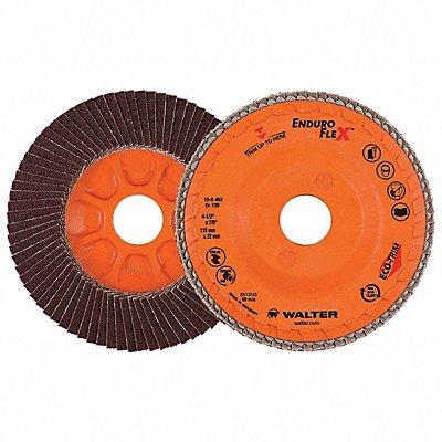 WALTER SURFACE TECHNOLOGIES 15R462 Fiber Disc 4 1/2 in Dia 7/8in Arbor