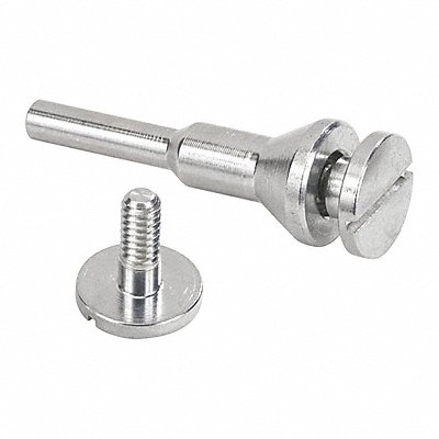 WALTER SURFACE TECHNOLOGIES 11L007 Flush Mandrel 1/4 Shaft 1/4+3/8 Arbor