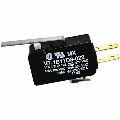 HONEYWELL V71B17D8022 Mini Snap Action Switch Roller Lever 1NO/1NC
