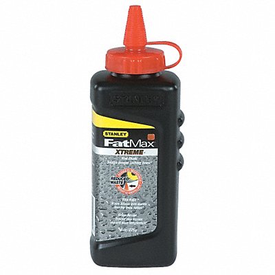 STANLEY 47821 Marking Chalk Refill Waterproof Red 8 oz