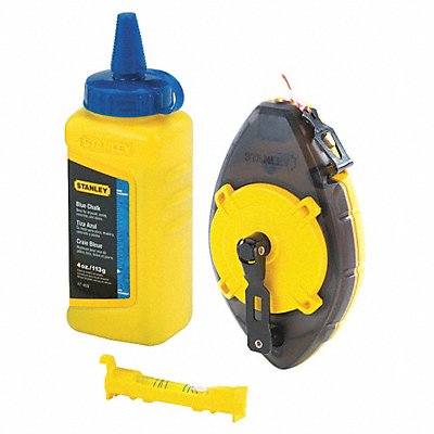 STANLEY 47464 Chalk Line Reel 100 ft ABS w/Blue Chalk
