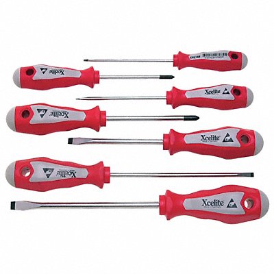 XCELITE XPE700 Screwdriver Set Slotted/Phillips 7 Pc