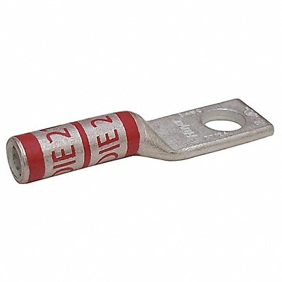 GRAINGER 24C318 One Hole Lug Compression Connector Long Red 21