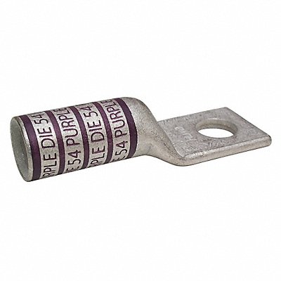 GRAINGER 24C321 One Hole Lug Compression Connector Long Purple 54