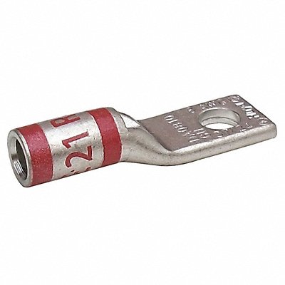 GRAINGER 24C358 One Hole Lug Compression Connector Short Red 21