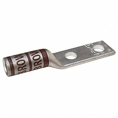 GRAINGER 24C386 Two Hole Lug Compression Connector Long Brown 33