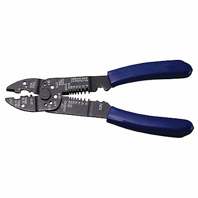 POWER FIRST 24C969 Crimping Tool 6 Way 8 1/4 In