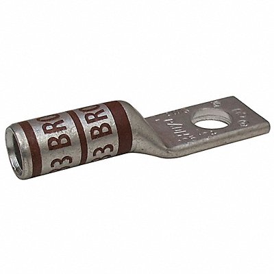 GRAINGER 24C996 One Hole Lug Compression Connector Long Brown 33