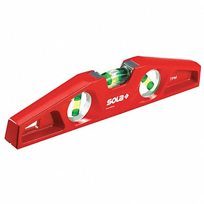 SOLA LSTFM Torpedo Level Alum 10 In Magnetic Red