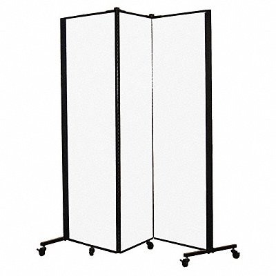 SCREENFLEX HKDL603VT Portable Room Divider 5Ft 9In W Ice