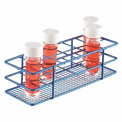 HEATHROW SCIENTIFIC HS120087 Test Tube Rack Epoxy-Coated Steel Blue