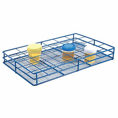 HEATHROW SCIENTIFIC HS120091 Test Tube Rack Epoxy-Coated Steel Blue