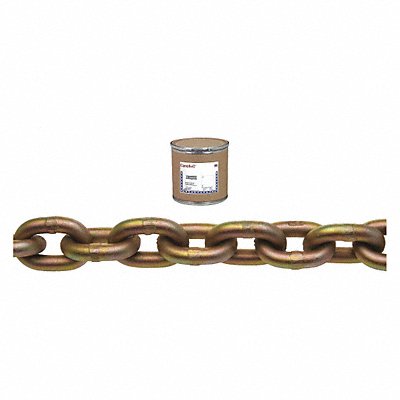 CAMPBELL T0510410 1/4In Gr 70 Chain Yellow Chromate 400Ft