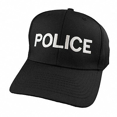 HEROS PRIDE 6753 Police Hat Brim Black/White Universal
