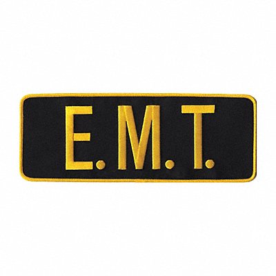 HEROS PRIDE 10067 Embroidered Patch E. M. T. Med Gold/Mid Navy