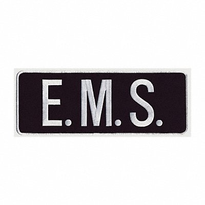 HEROS PRIDE 10075 Embroidered Patch E. M. S. Wht/Midnight Navy