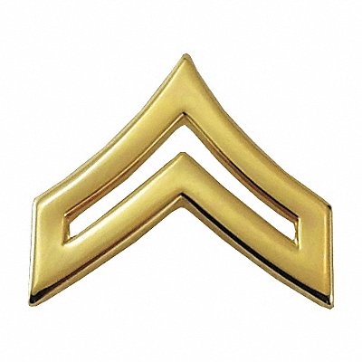 HEROS PRIDE 4440TG Metal Rank Insignia CPL. Chevron Gold PR