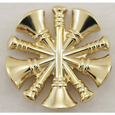 HEROS PRIDE 4448G Metal Rank Insignia Fire Bugles Gold PR