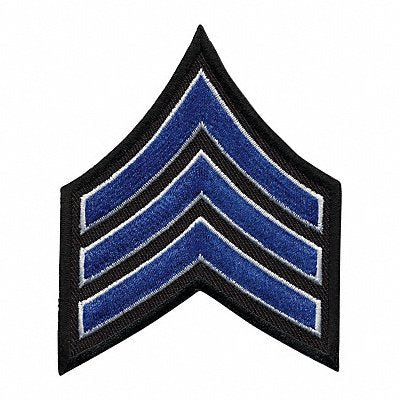 HEROS PRIDE 5421S Embroidered Patch SGT Royal Blue/Wht/Blck PR