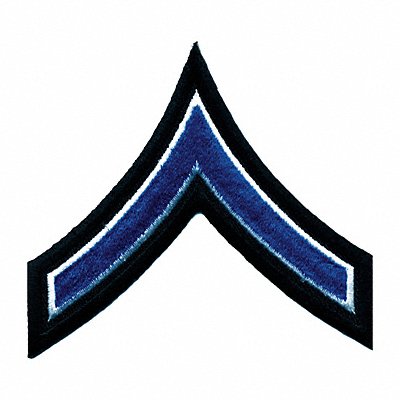 HEROS PRIDE 5425P Embroidered Patch PFC Royal Blue/Wht/Blck PR