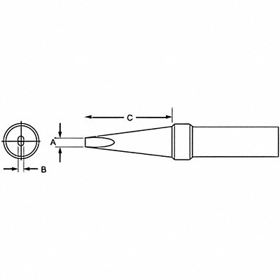 WELLER PTE8 Soldering Tip 15/64 in