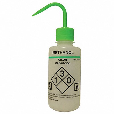 LAB SAFETY SUPPLY 24J886 Wash Bottle 500 mL 75 mm Dia PK6