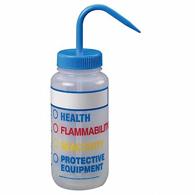 LAB SAFETY SUPPLY 24J902 Wash Bottle 500 mL 72.1 mm Dia PK6