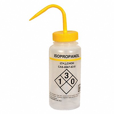 LAB SAFETY SUPPLY 24J904 Wash Bottle 500 mL 72.1 mm Dia PK6
