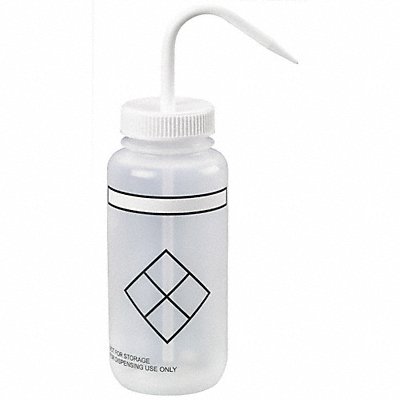 LAB SAFETY SUPPLY 24J920 Wash Bottle 500 mL 72.1 mm Dia PK6