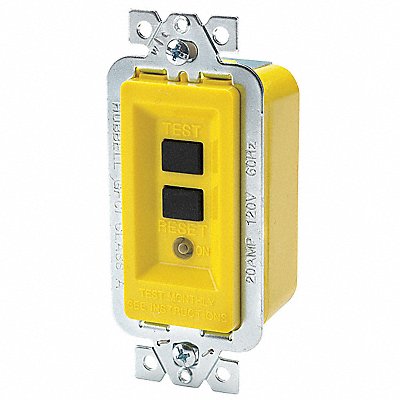 HUBBELL GFMST20 GFCI Module Yellow PBT Back