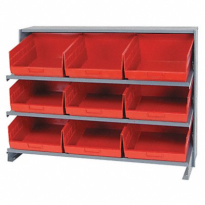 QUANTUM STORAGE SYSTEMS QPRHA209RD G7015 Bench Pick Rack 12x27x36in Red