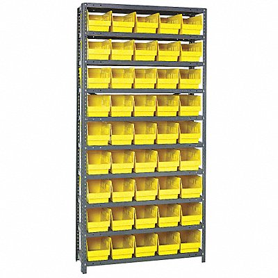 QUANTUM STORAGE SYSTEMS 1875204YL G6995 Bin Shelving 18inx75inx36in Yellow