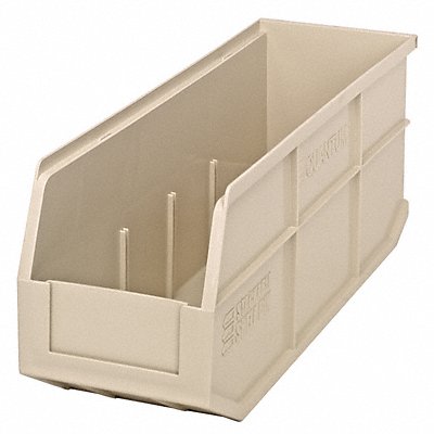 QUANTUM STORAGE SYSTEMS SSB461IV G7048 Shelf Bin Ivory Polypropylene 7 in