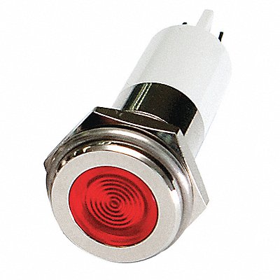 GRAINGER 24M132 Flush Panel Light Red 24 V DC