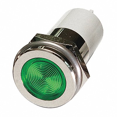 GRAINGER 24M165 Flush Panel Light Green 12 V DC