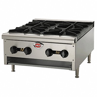 WELLS MANUFACTURING HDHP2430 Hot Plate 4 Element 106000 BTU