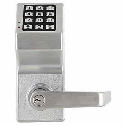 LOCDOWN DL6100US26D Electronic Lock Brushed Chrome 12 Button