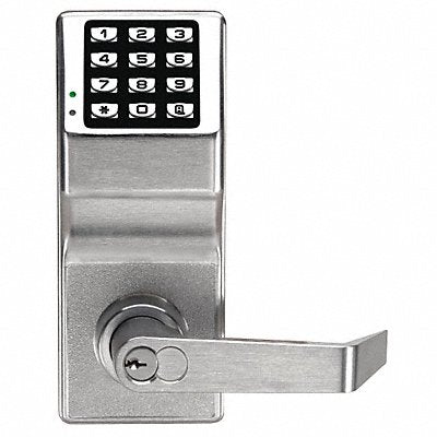 LOCDOWN DL6500CRRUS26D Electronic Lock Brushed Chrome 12 Button