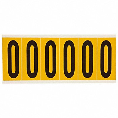 BRADY 15501 Number Label Character1 6 Label Markers