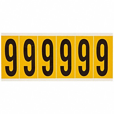 BRADY 1550A Letter Label A 1-1/2 in W x 3-1/2 in H
