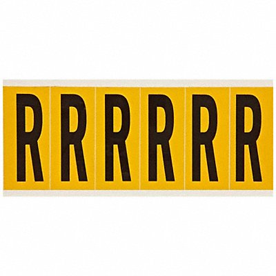 BRADY 1550S Letter Label S 1-1/2 in W x 3-1/2 in H