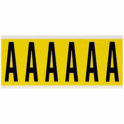 BRADY 3450A Letter Label A 1-1/2 in W x 3-1/2 in H