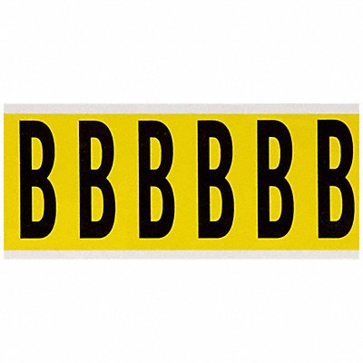 BRADY 3450B Letter Label B 1-1/2 in W x 3-1/2 in H