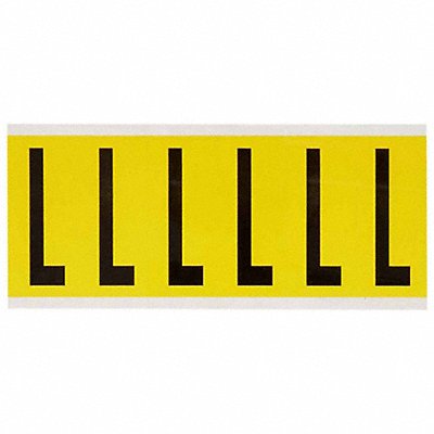 BRADY 3450M Letter Label M 1-1/2 in W x 3-1/2 in H