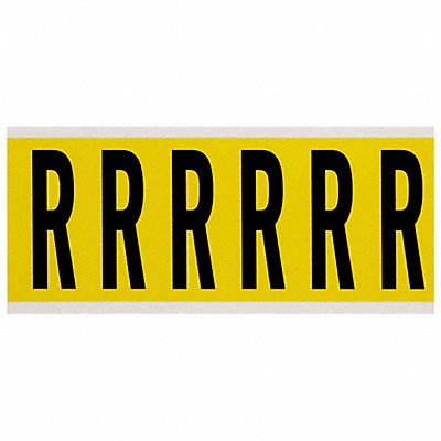BRADY 3450S Letter Label S 1-1/2 in W x 3-1/2 in H